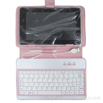 7 Inch MID Keyboard with Leather Case, Red/Yellow/Black Color Available